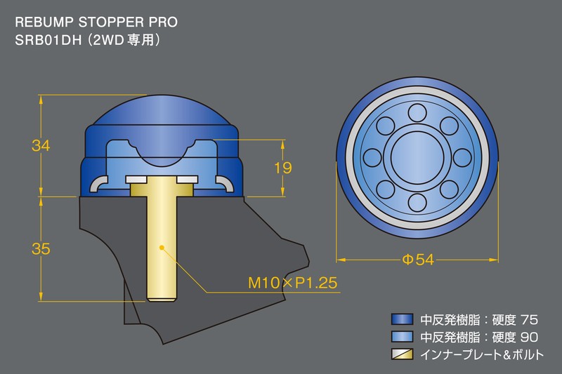 ストロークストッパーMAX SSB01MH - Genb（玄武）ハイエース用