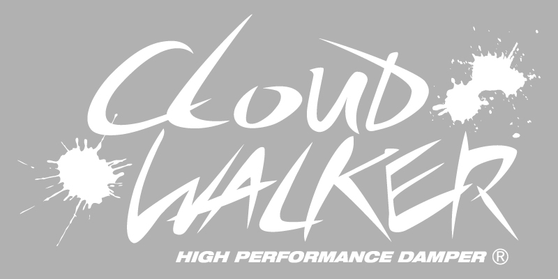 『CLOUD WALKER』 ステッカー ［240ミリ White］ ST240CWW