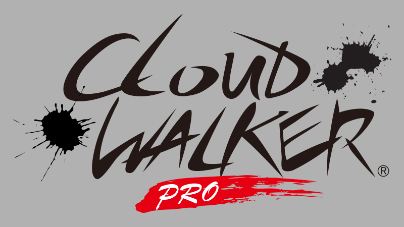 『CLOUD WALKER PRO』 ステッカー ［240ミリ Black］ ST240CWPK