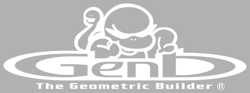 『Genb×玄ガメ&ハブ太』ステッカー ［230ミリ White］ ST230GGW