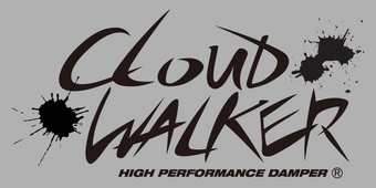 『CLOUD WALKER』 ステッカー ［240ミリ Black］ - ST240CWK