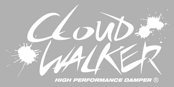 『CLOUD WALKER』 ステッカー ［240ミリ White］ - ST240CWW