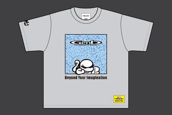 『玄ガメ&ハブ太』キャラクターTシャツ＊P1GY ［Gray-XLサイズ］ - WCT01XGY
